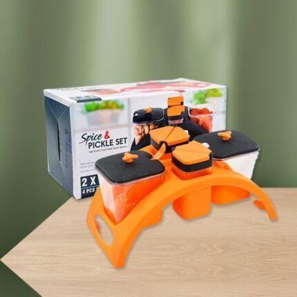 Spice Pickle Set Durable, Multi-Compartment Storage Set for Safely Storing Spices, Pickles, and Condiments with Easy Access