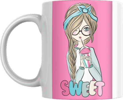 Printed Ceramic Mug | Coffee Mug | Tea Mug | Milk Mug | Designer Mug | 330 ml, Microwave & Dishwasher Safe | Mug for Kids | Mug for Friend, Birthday Gift