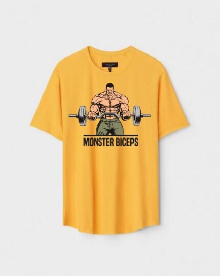 Unisex Designer Premium Quality Printed T-Shirt For Boys And Girls :: Cloth type : Cotton - Colour :: Yellow